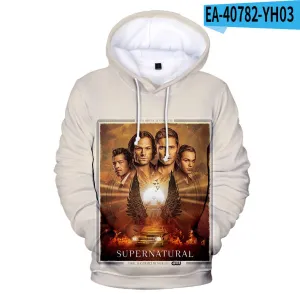 3D Hoodie Fashion Supernatural Hoodies Popular Streetwear