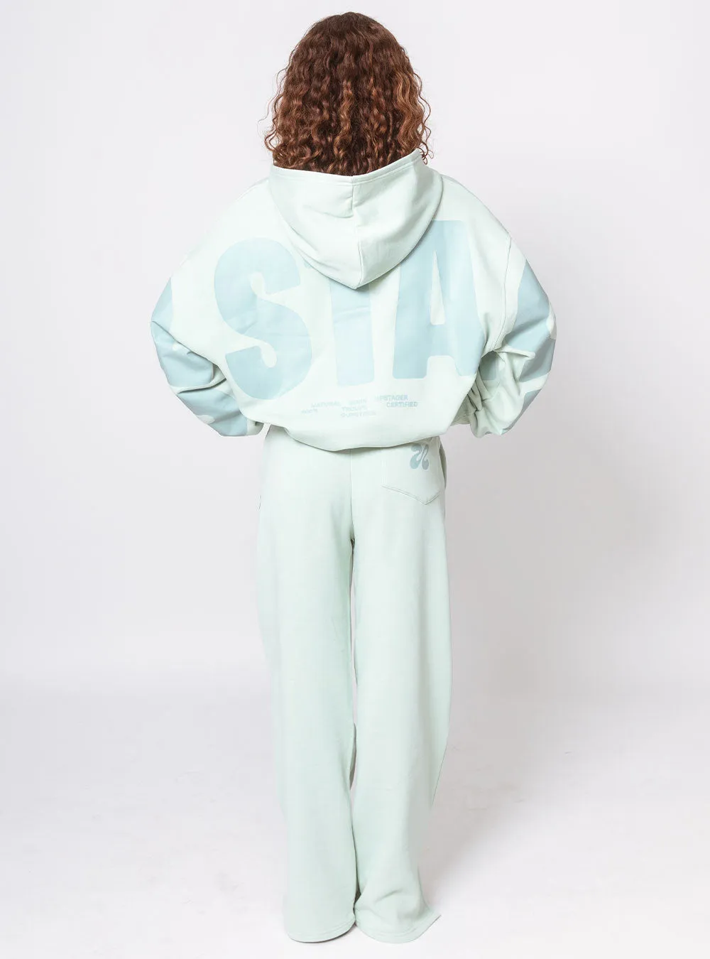 Adults Upstage Logo Freestyle Oversized Hoodie Mint