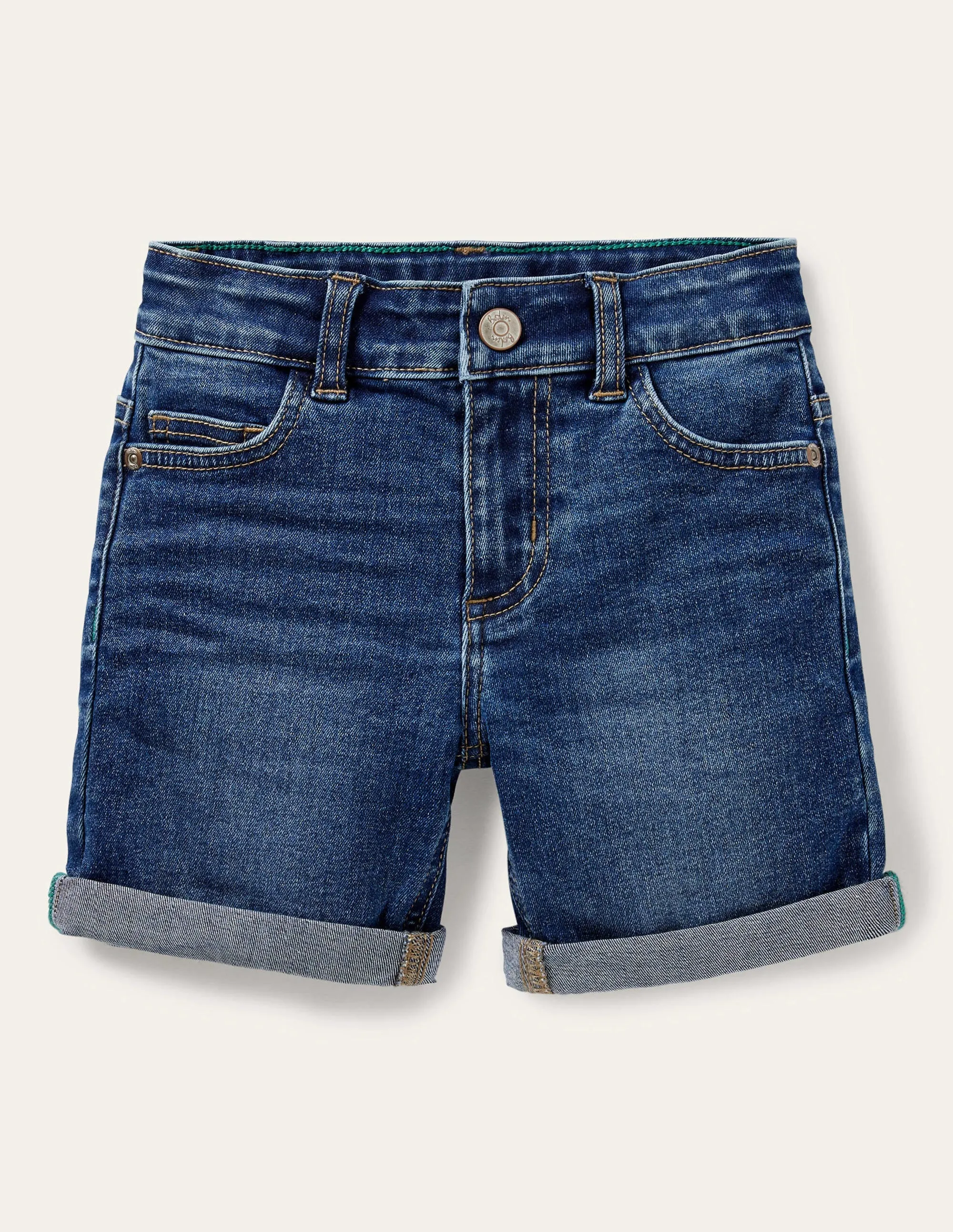 Adventure-flex Denim Shorts-Mid Vintage