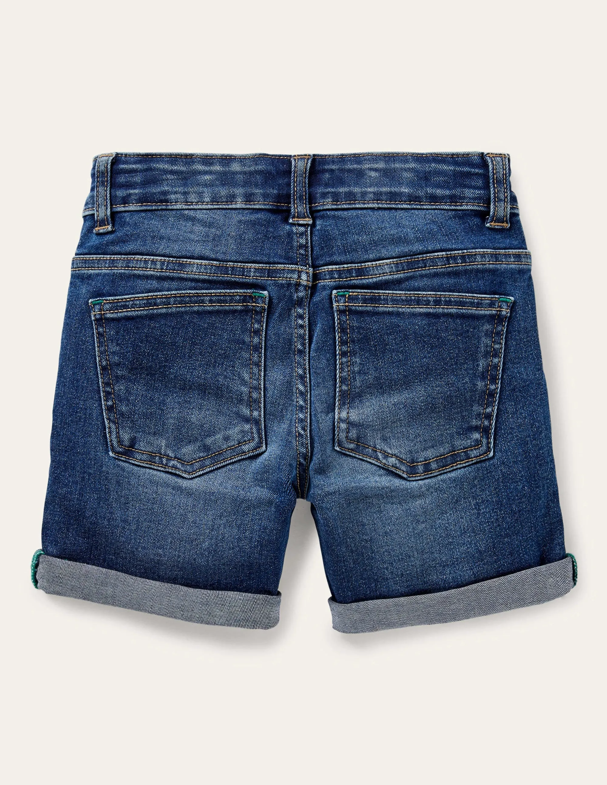 Adventure-flex Denim Shorts-Mid Vintage