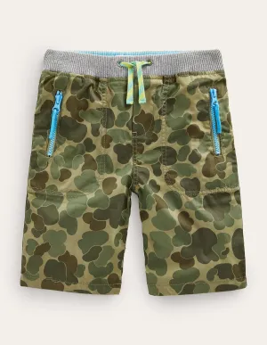 Adventure Shorts-Bubble Khaki Camo