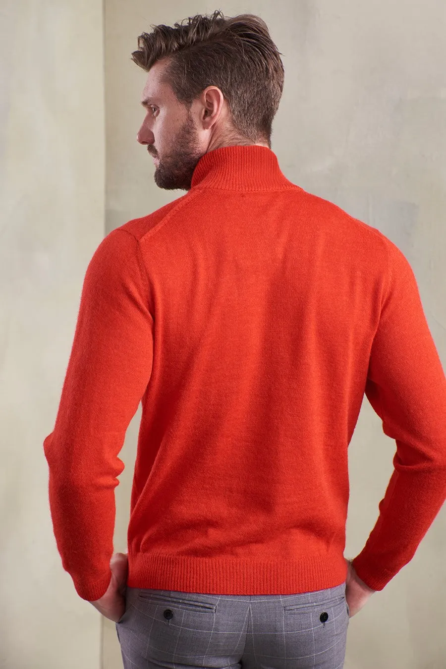 Albert Sweater Baby Alpaca Color Redorange