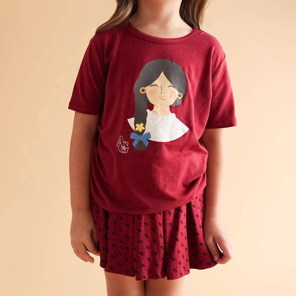 American Girl Josefina Montoya French Terry Pleated Skort