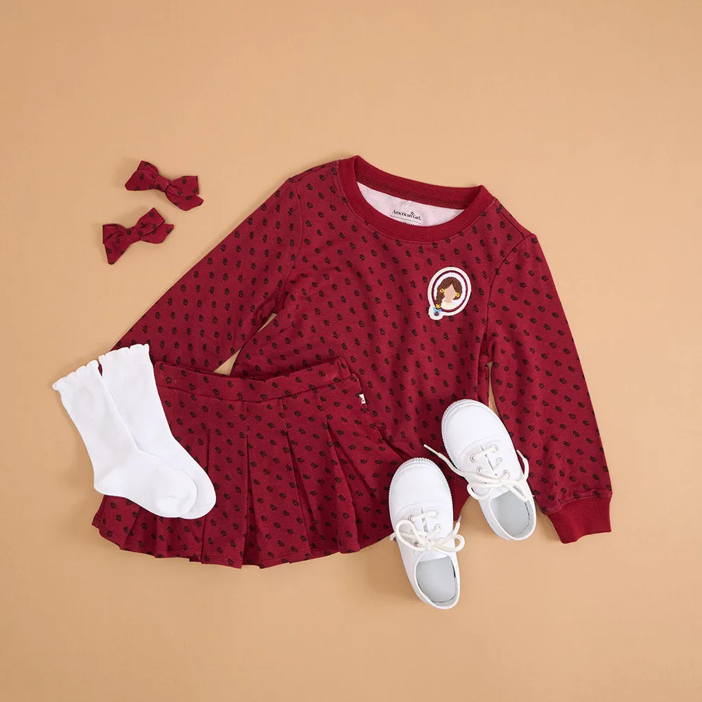 American Girl Josefina Montoya French Terry Pleated Skort