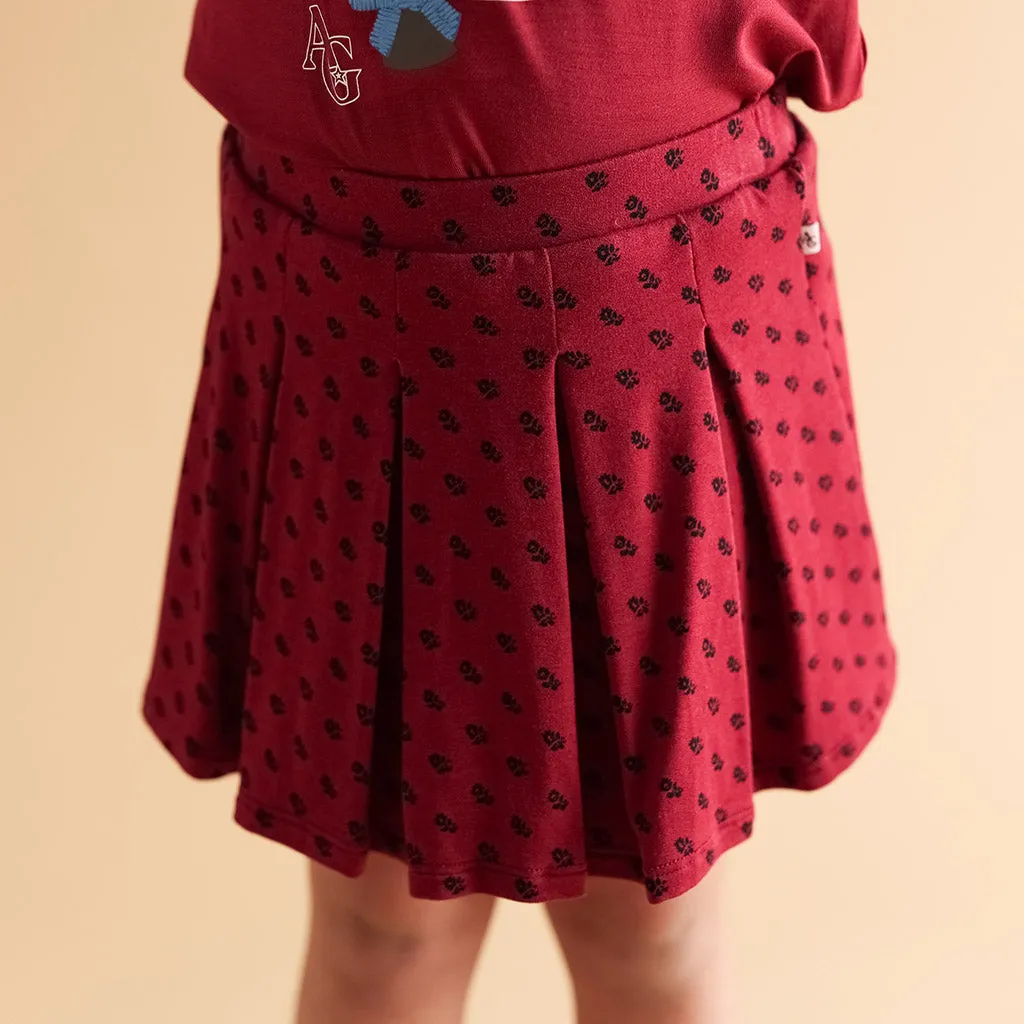 American Girl Josefina Montoya French Terry Pleated Skort