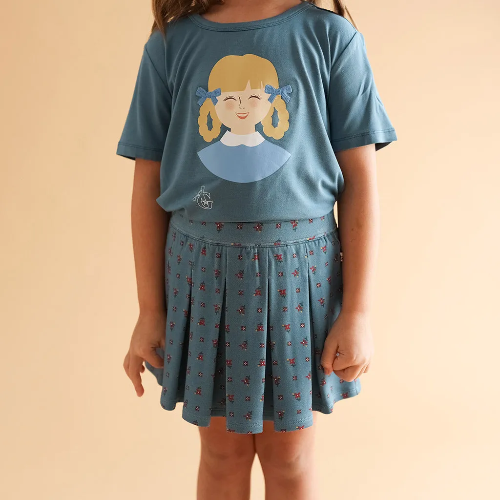 American Girl Kirsten Larson French Terry Pleated Skort