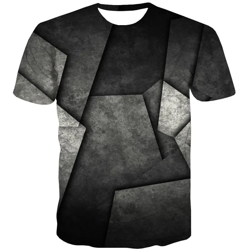 Black irregular 3D texture shirt special texture Casual different men art costume Casual