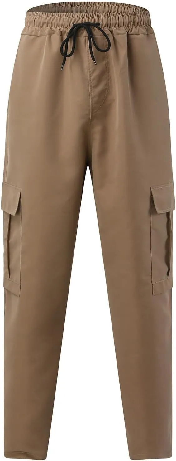 Cargo Pant for Men Pants with Ribbon Active Chinos Pant Hiking Tactical Pants Climbing Pants Flexible Relaxed Pants