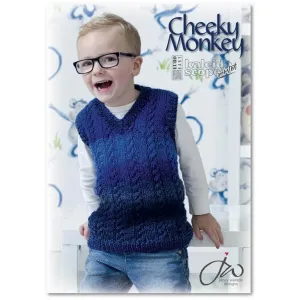 Cheeky Monkey Pattern Book, Euro Baby #121 Kaleidoscope Worsted