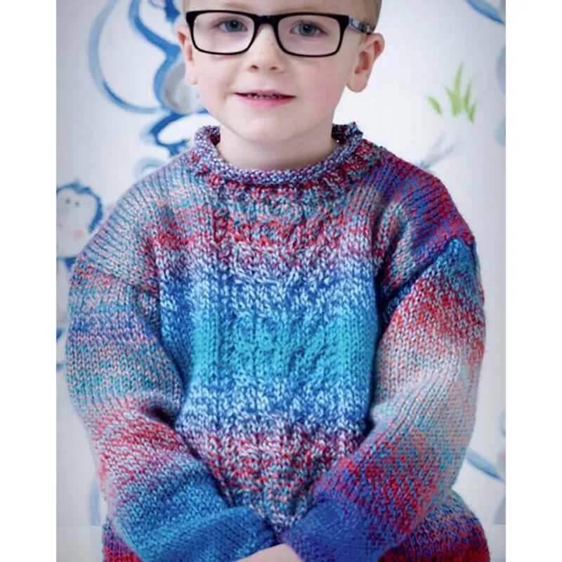 Cheeky Monkey Pattern Book, Euro Baby #121 Kaleidoscope Worsted