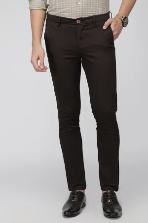 Chocolate Brown Cotton Chinos Pants