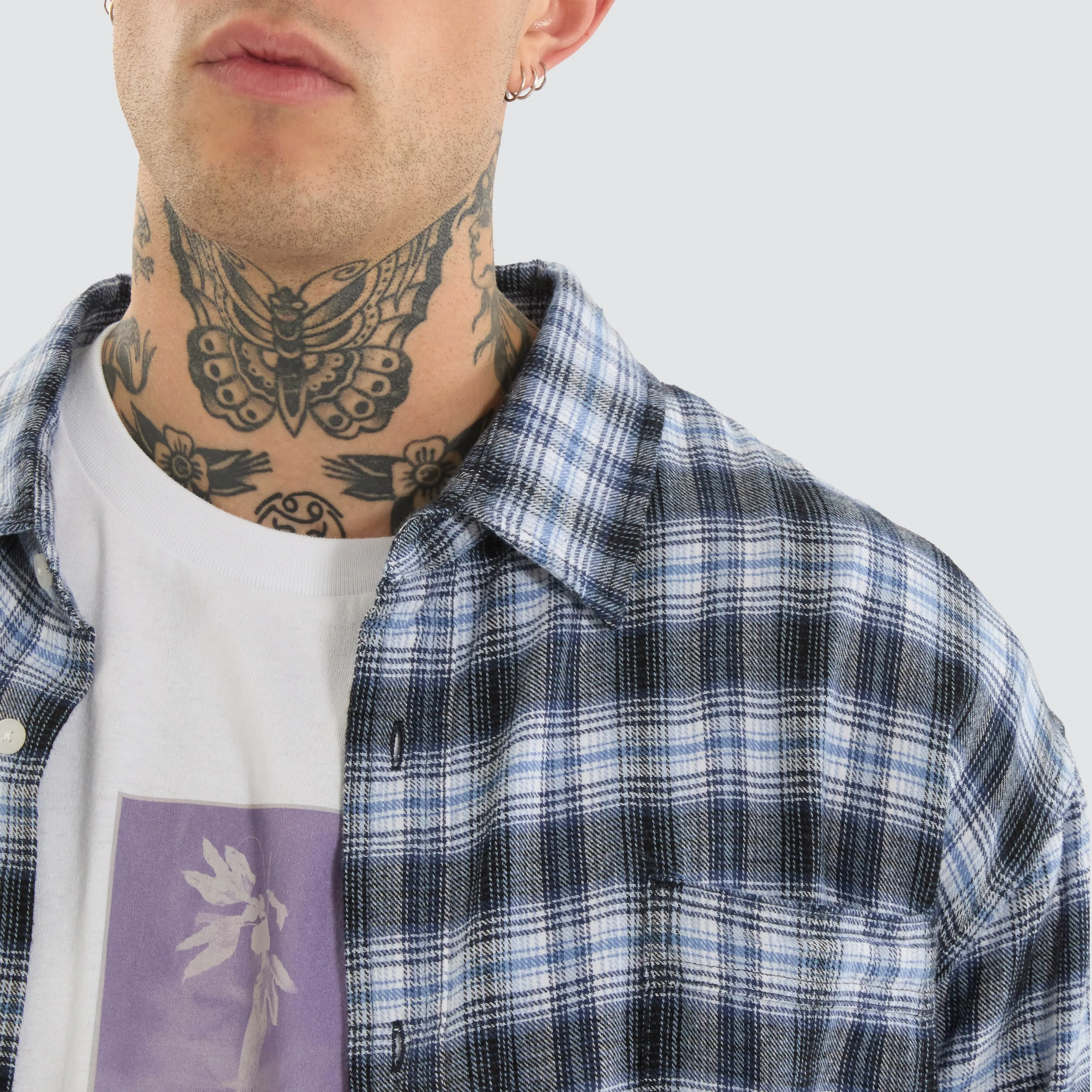 Friendly Service Flannel Iceberg