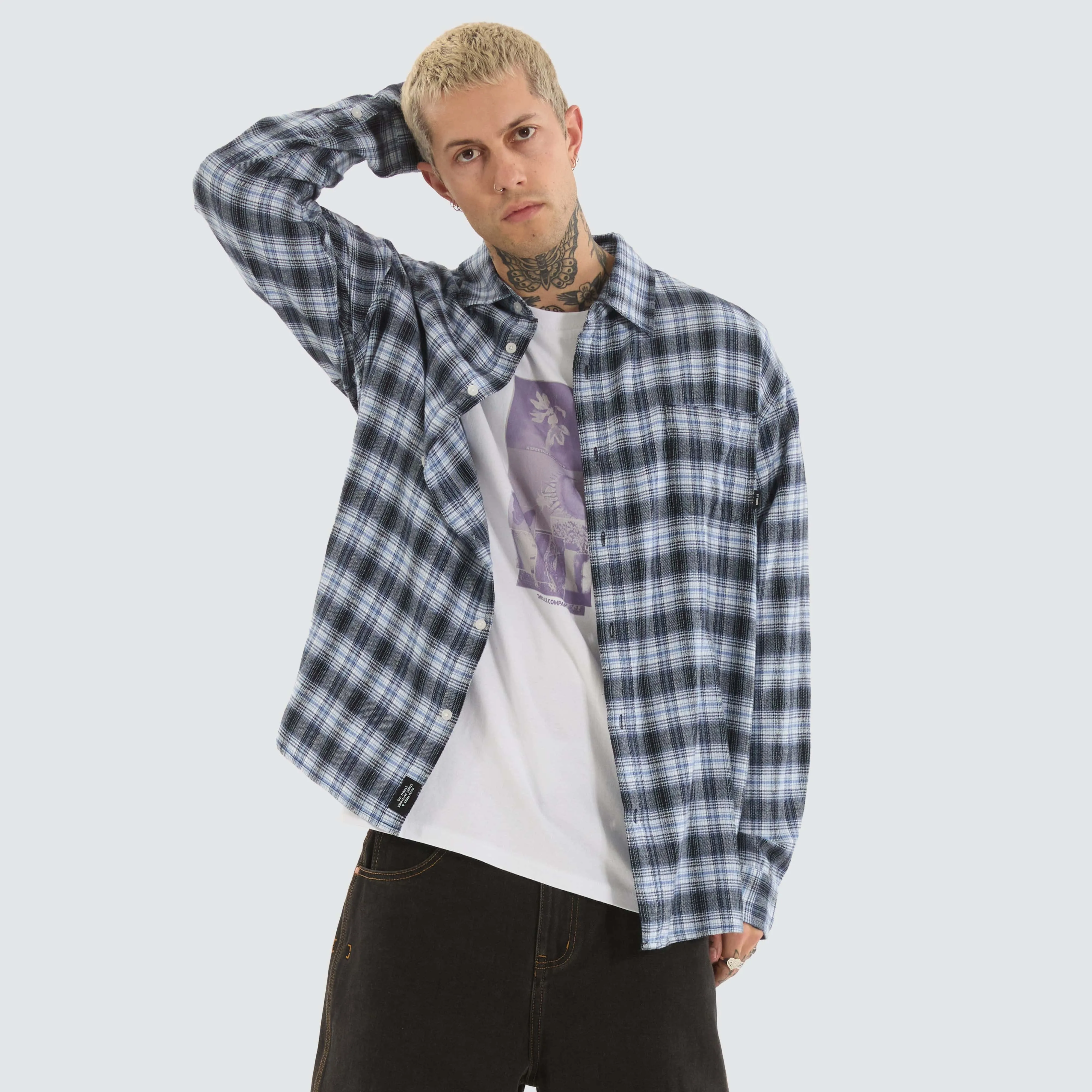 Friendly Service Flannel Iceberg