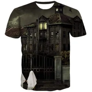 House T-shirt Men Harajuku Tshirts Casual Retro Tshirts Cool Street T-shirts 3d Short Sleeve Hip hop Unisex Tee Streetwear
