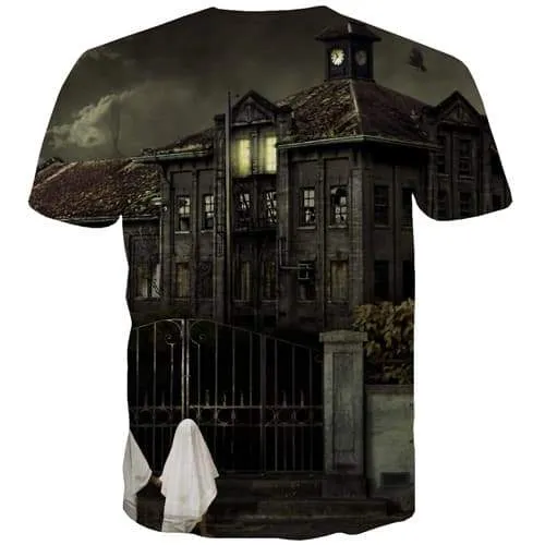 House T-shirt Men Harajuku Tshirts Casual Retro Tshirts Cool Street T-shirts 3d Short Sleeve Hip hop Unisex Tee Streetwear
