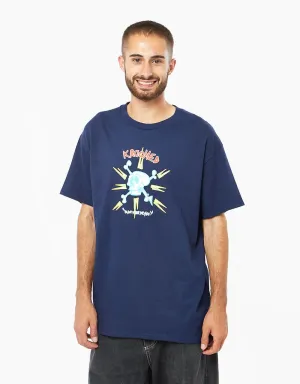 Krooked Style T-Shirt - Navy/Multi