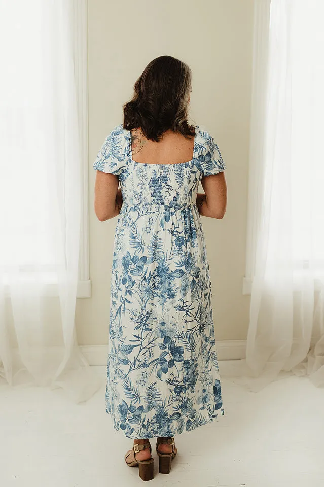 Leaf Print Midi