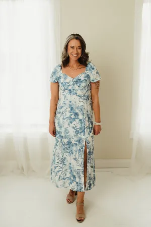 Leaf Print Midi