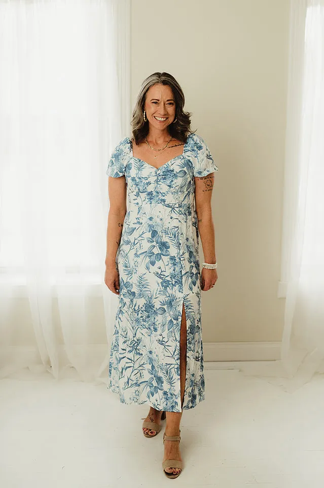 Leaf Print Midi