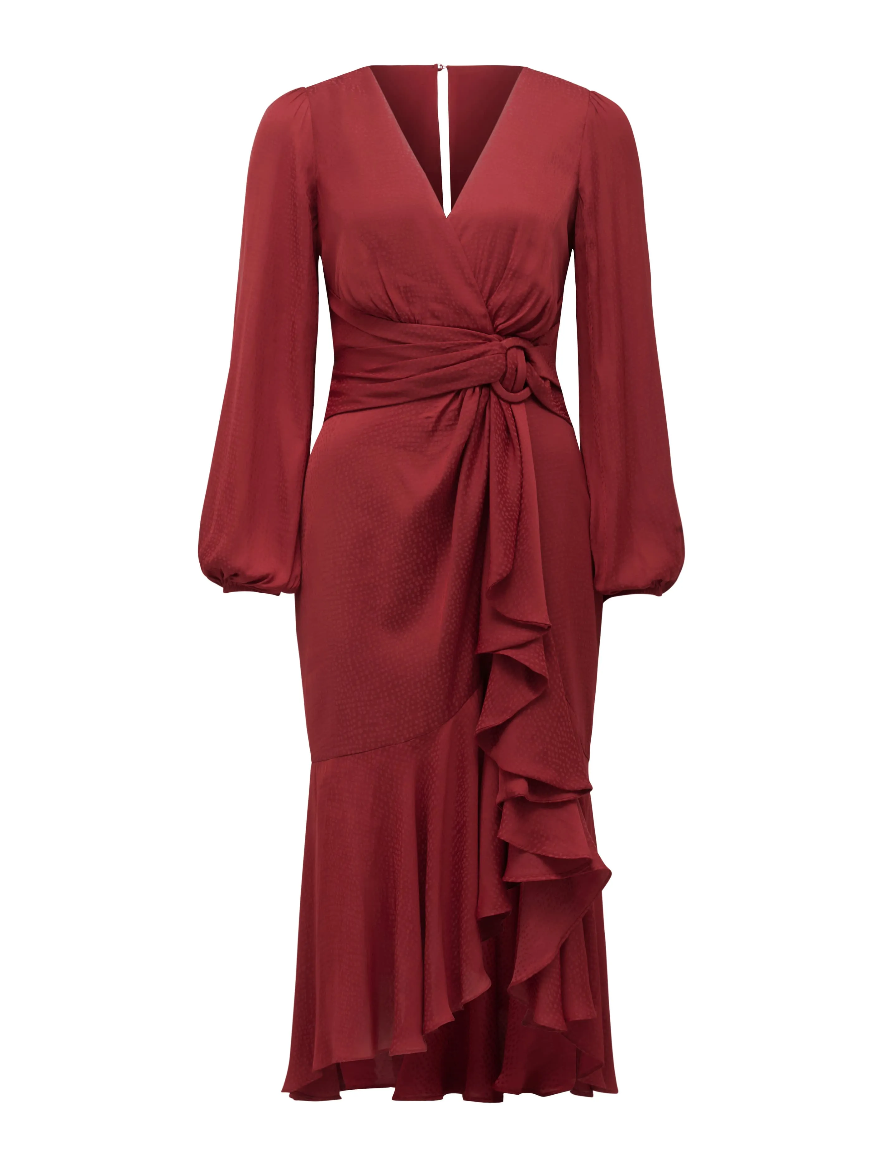 Lilian Balloon Sleeve Midi Dress