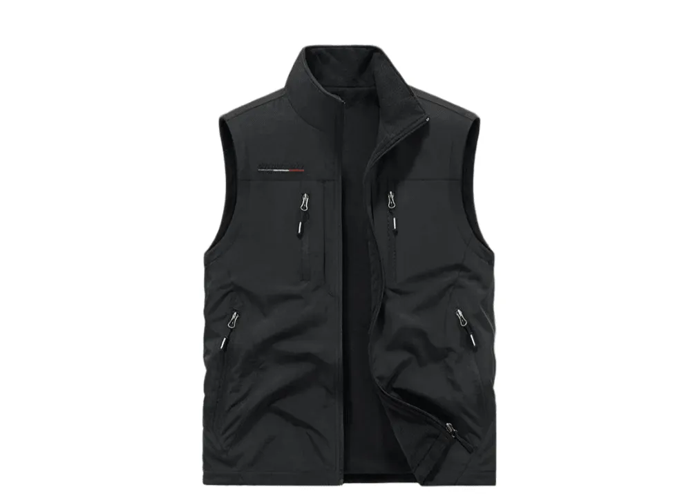 Men's Multi-Pocket Vest - Casual Outdoor Windproof Waterproof Sleeveless Jacket