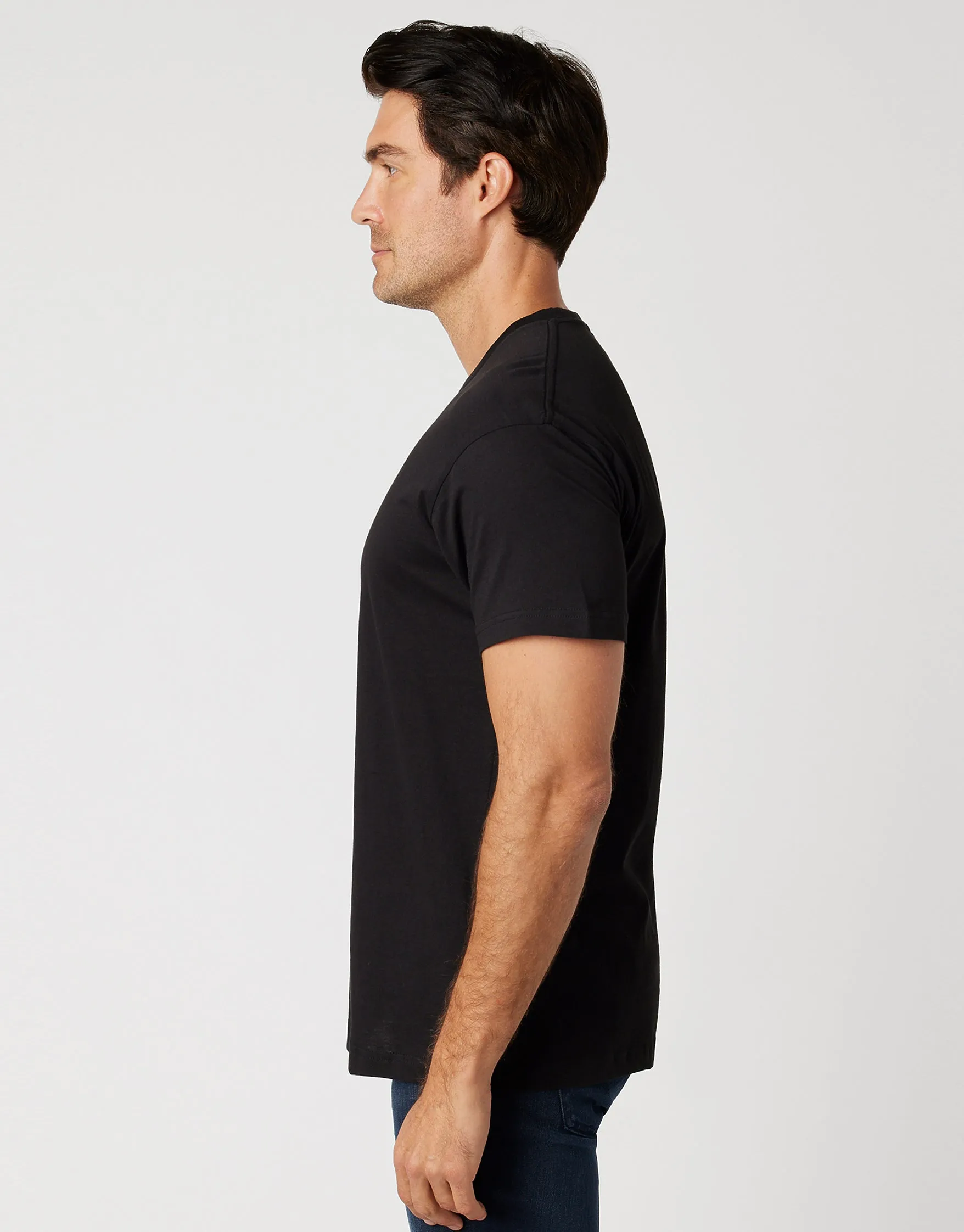 Men's Printed T-shirt Black Med Printed