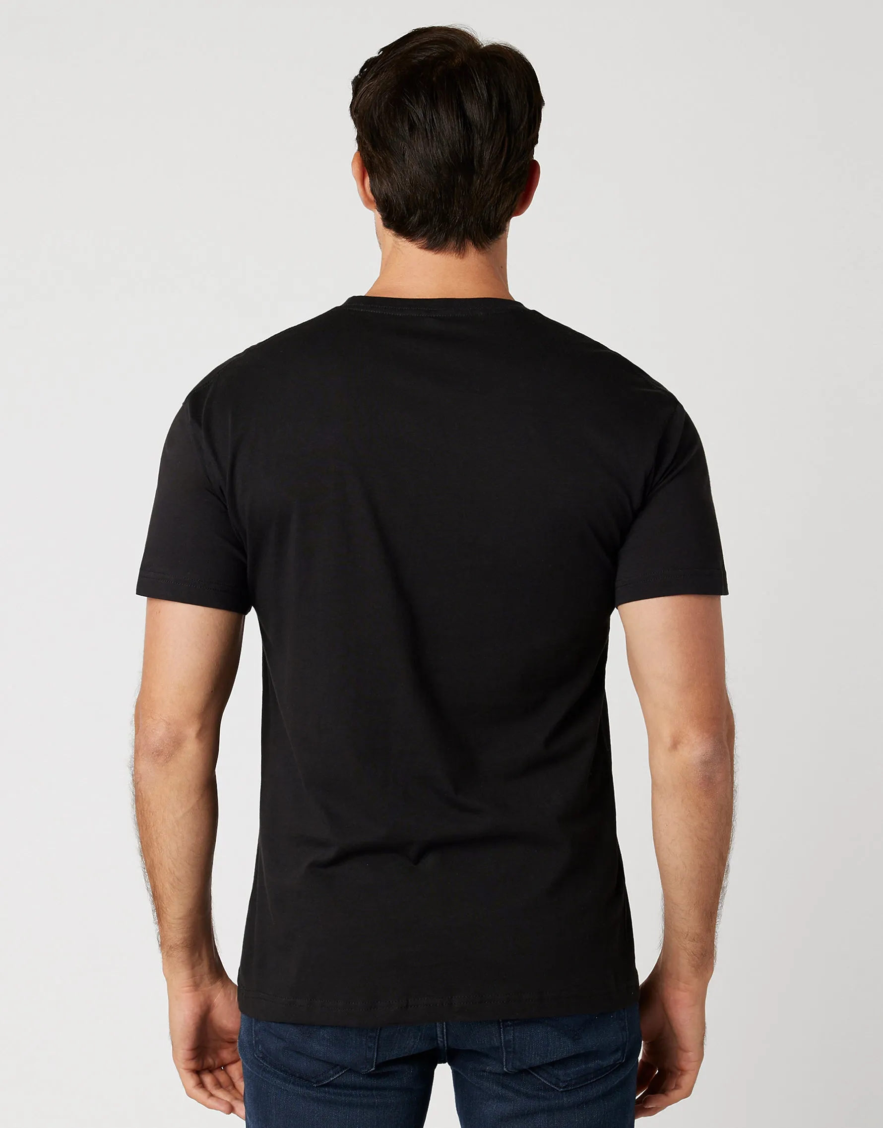 Men's Printed T-shirt Black Med Printed