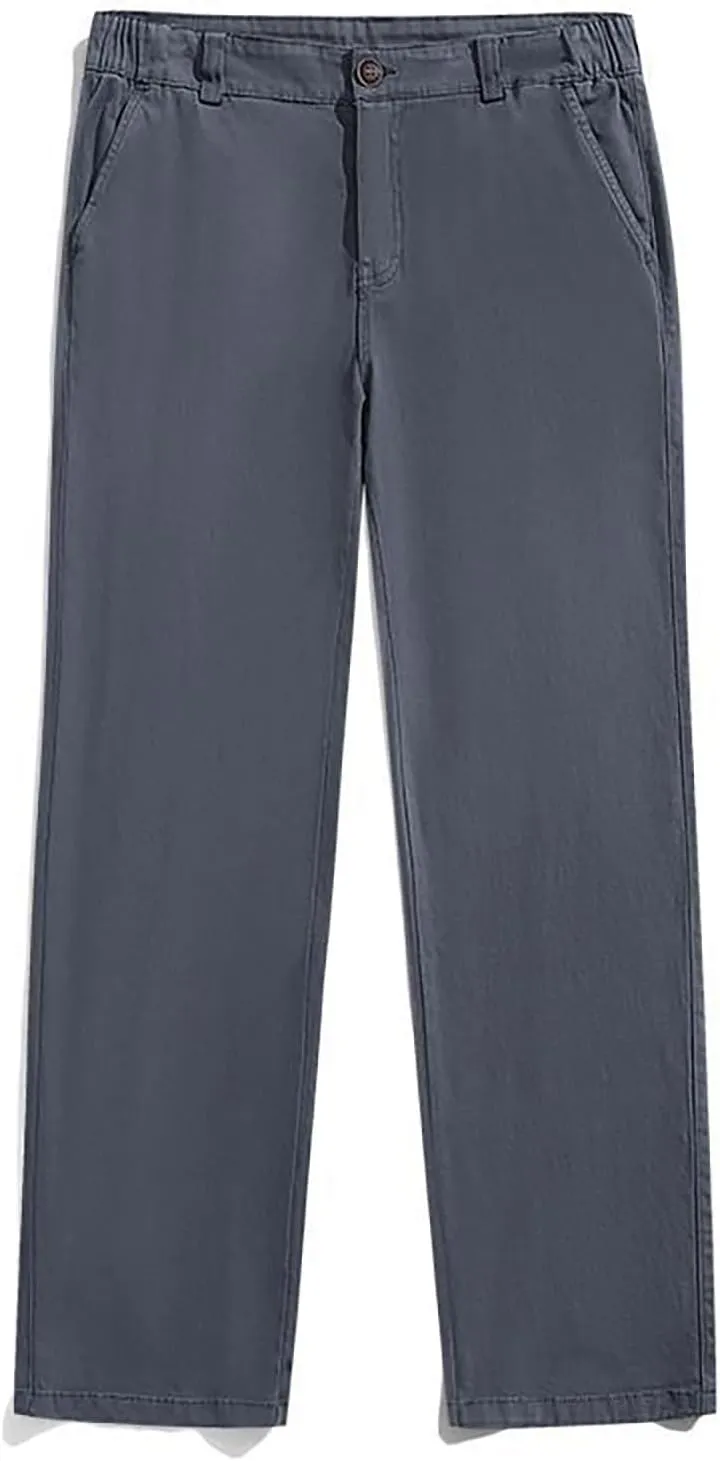 MIDOO Cargo Pants for Men Relaxed Fit Casual Joggers Pants Stretch Drawstring Elastic Waist Tapered Leg Sweatpants Pockets