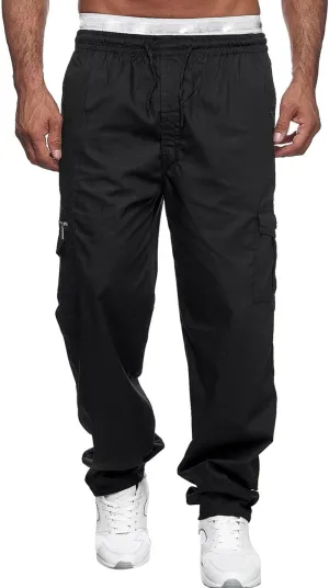 MIDOO Tactical Pants for Men Stretch Waterproof Baggy Sweat Pants Lightweight Hiking Work Pants Relaxed Straight Leg Tousers