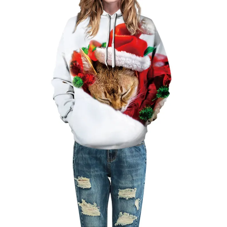 Pet Animals Print Hoodie Sweatshirts
