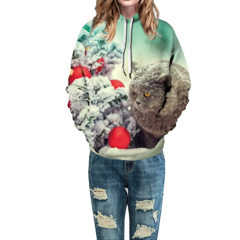 Pet Animals Print Hoodie Sweatshirts