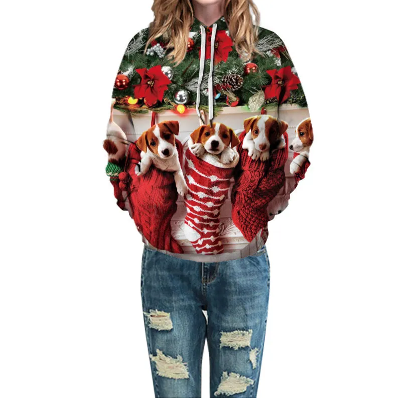 Pet Animals Print Hoodie Sweatshirts