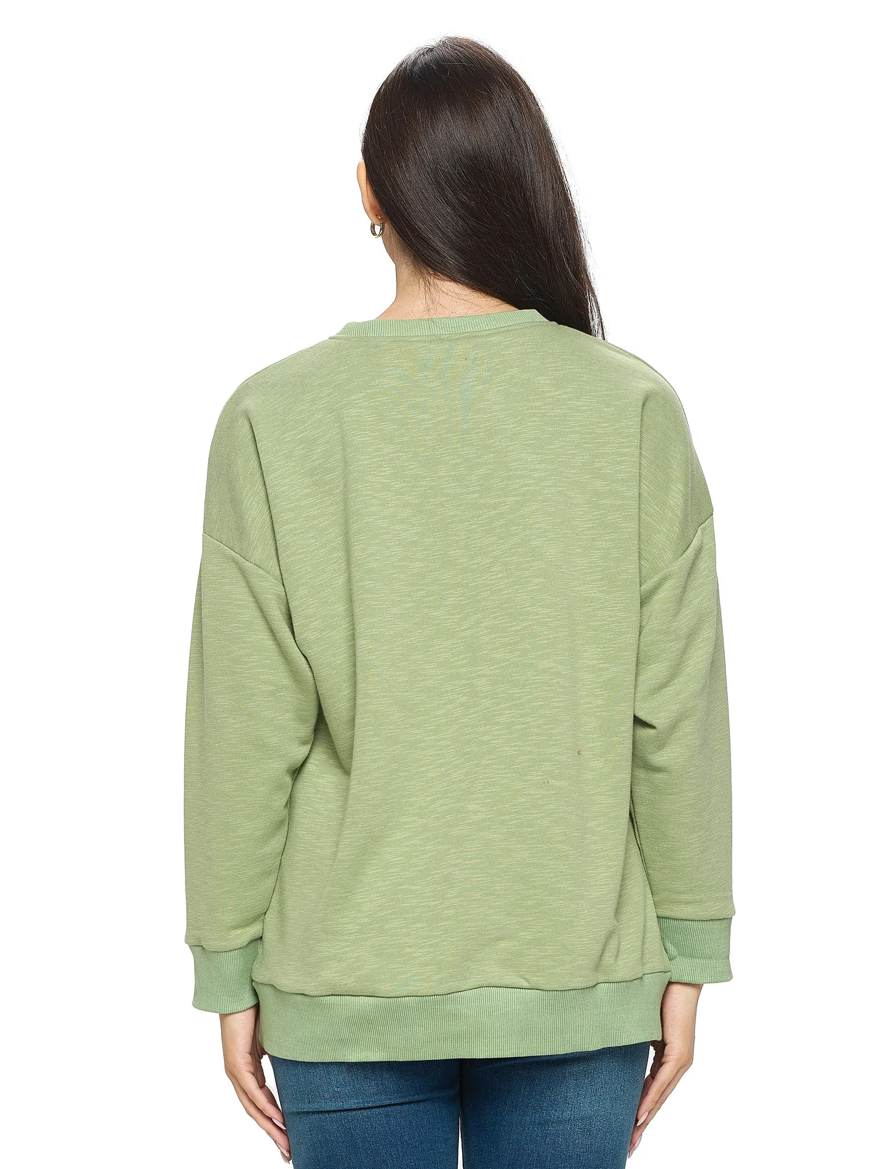 Pullover Hippie Heart Van Life Print Boho