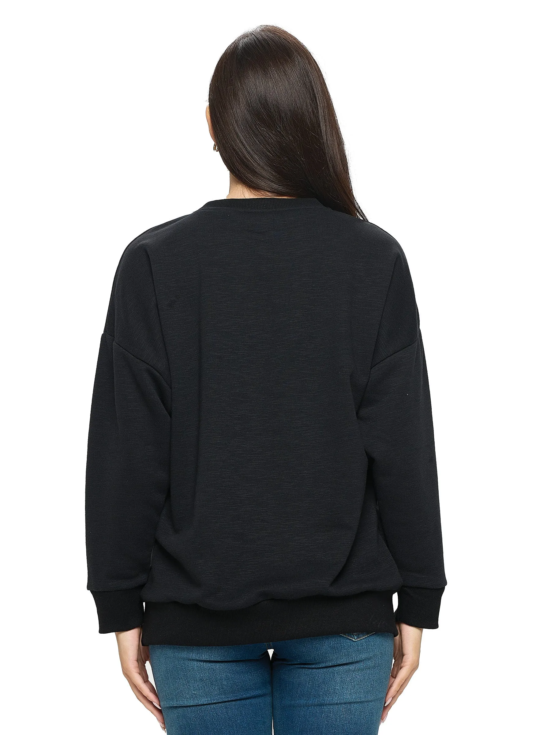 Pullover Hippie Heart Van Life Print Boho