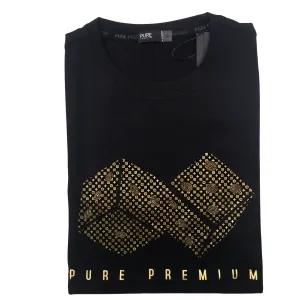 Pure Premium Black Diced Tee