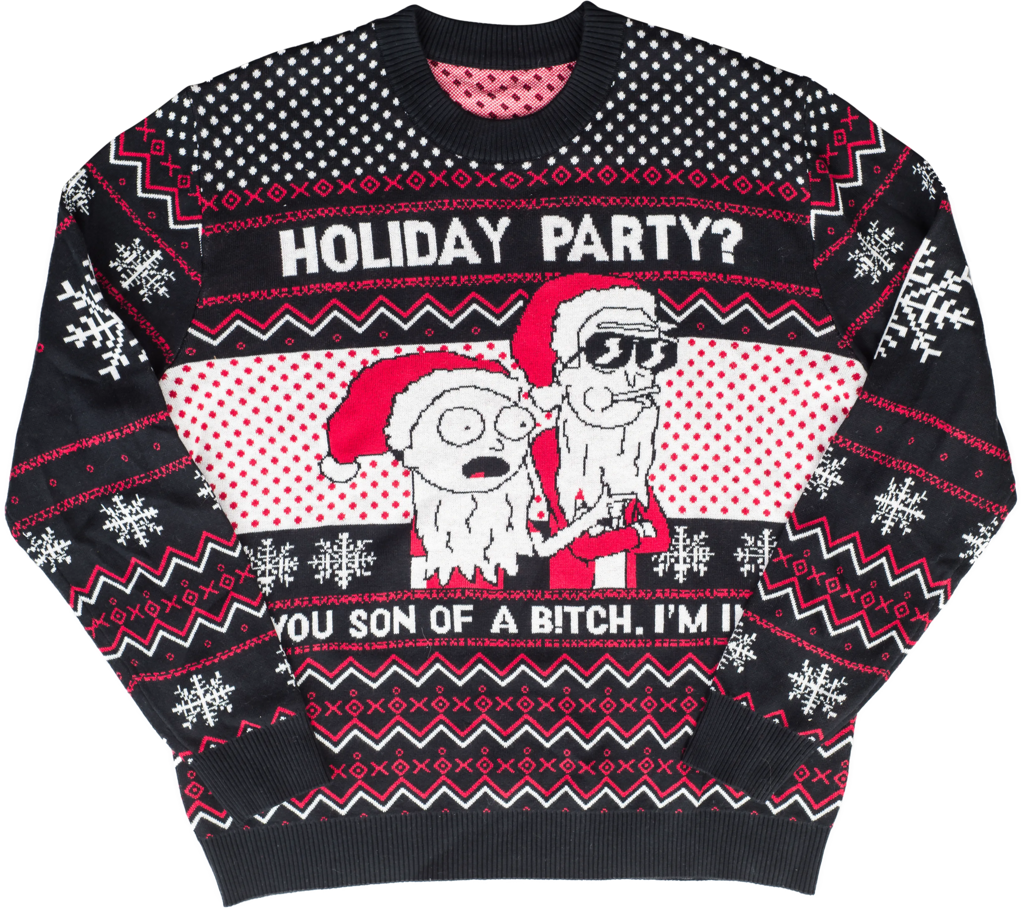 Rick & Morty Son of a B Holiday Sweater