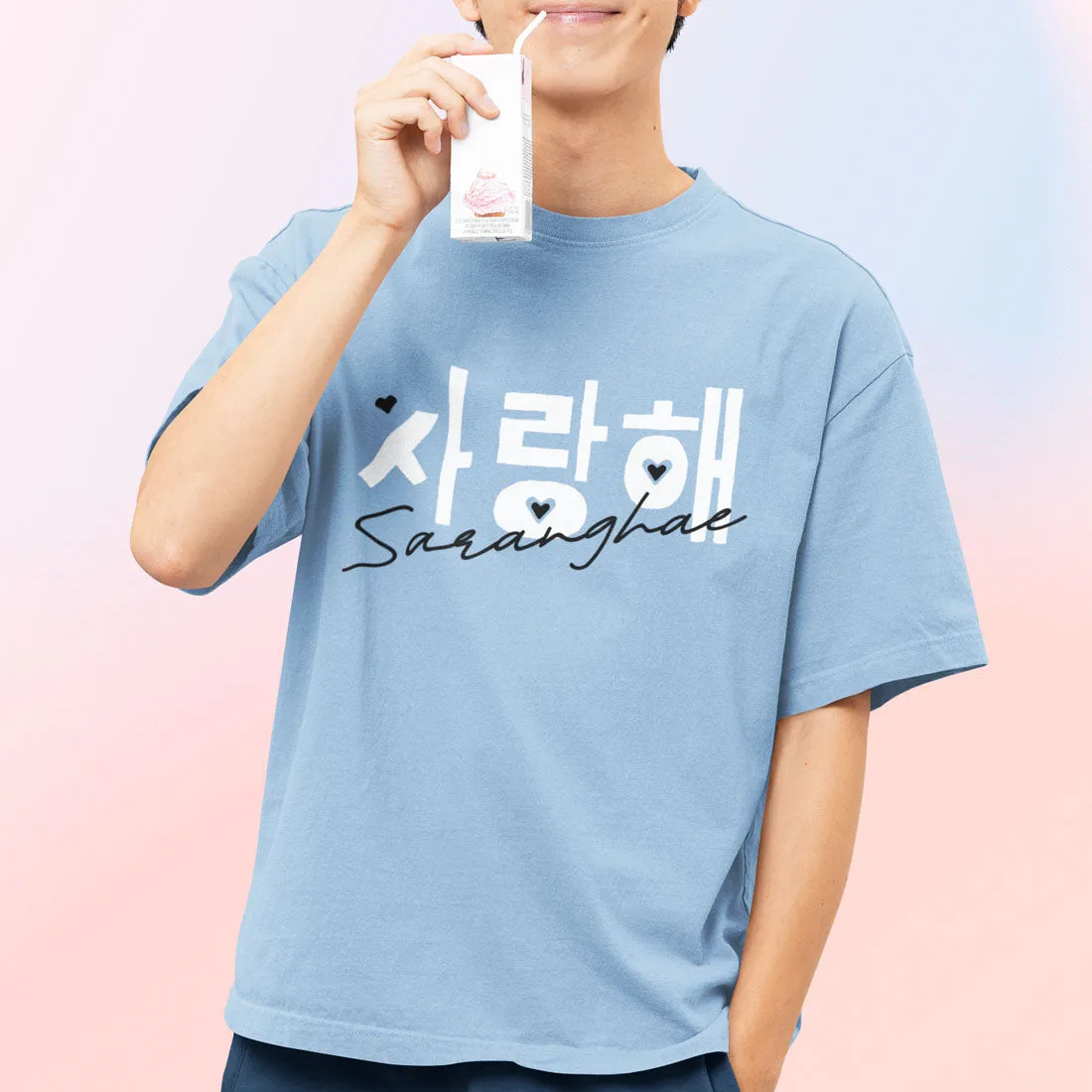 Saranghae (I Love You) - Oversized Tee