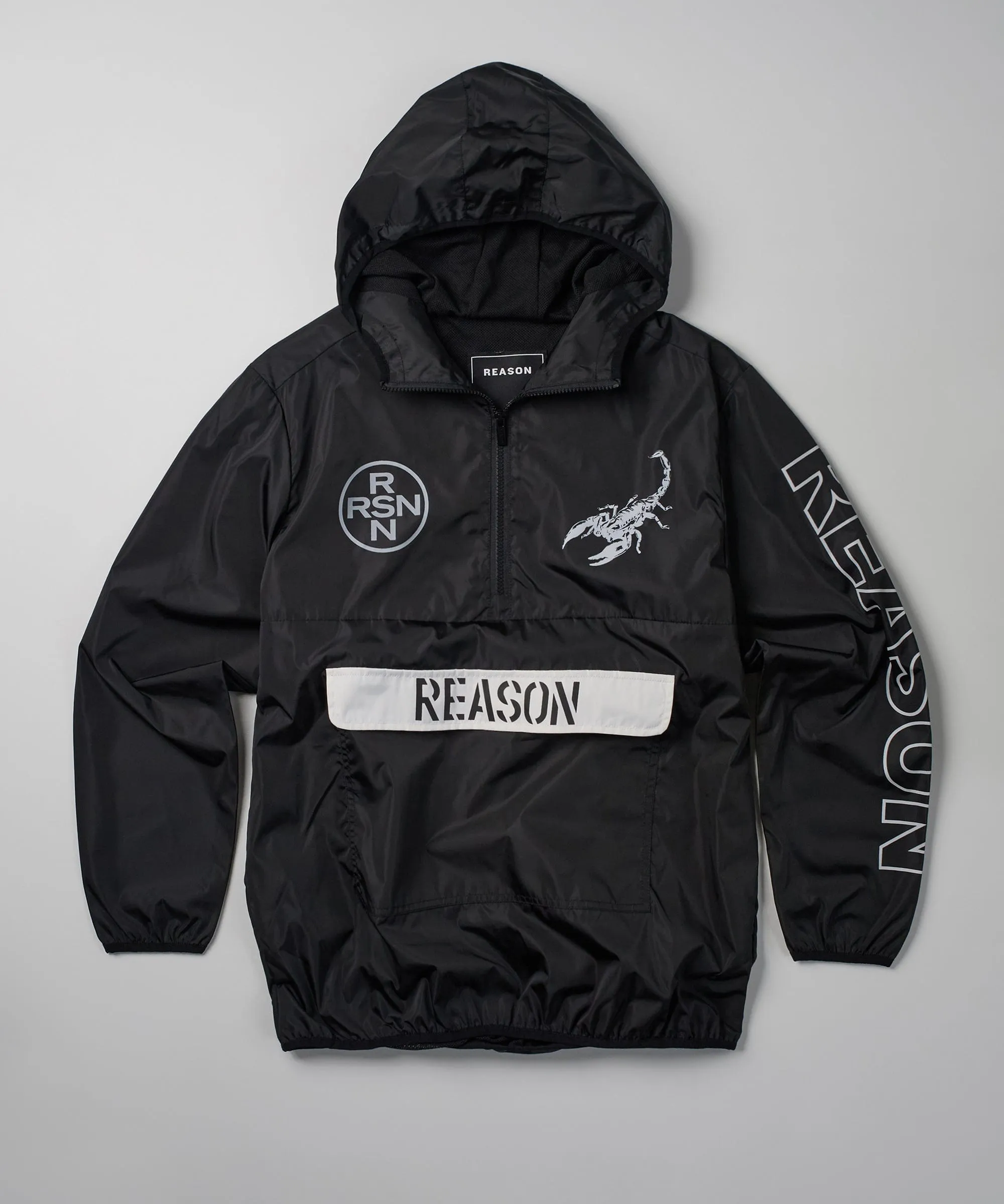 Scorpion Half-Zip Pullover Jacket - Black