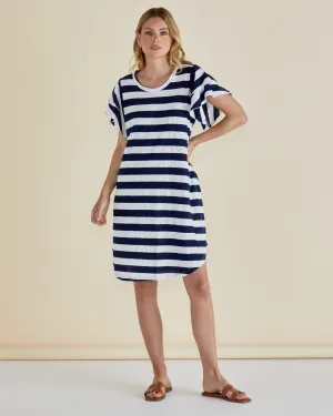 Sydney Tee Dress - Blue Stripe