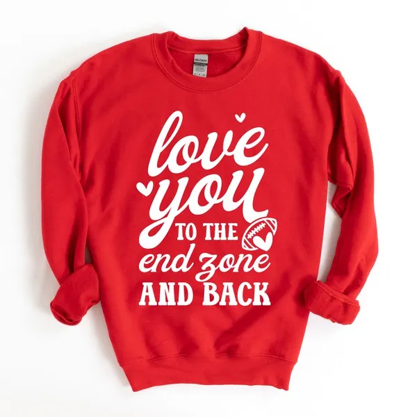 To The End Zone and Back Graphic Sweatshirt