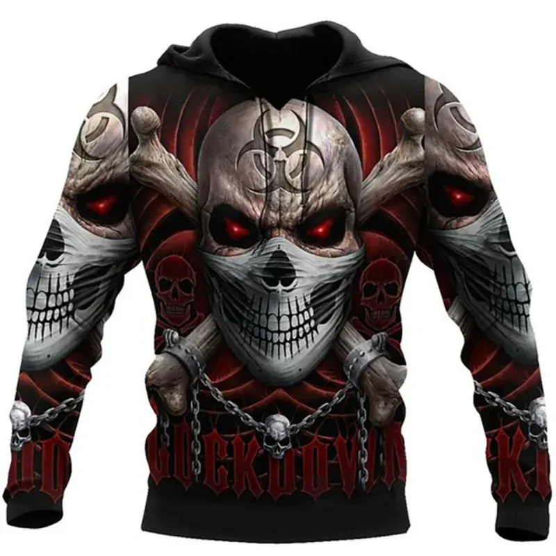 Vintage Hooded Sweatshirt Men's Hoodie 3D Printing Pullover Oversized Mens Clothing Tops Male Spring Fall Loose Men Clothes