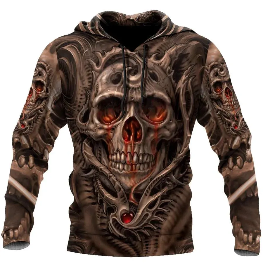 Vintage Hooded Sweatshirt Men's Hoodie 3D Printing Pullover Oversized Mens Clothing Tops Male Spring Fall Loose Men Clothes