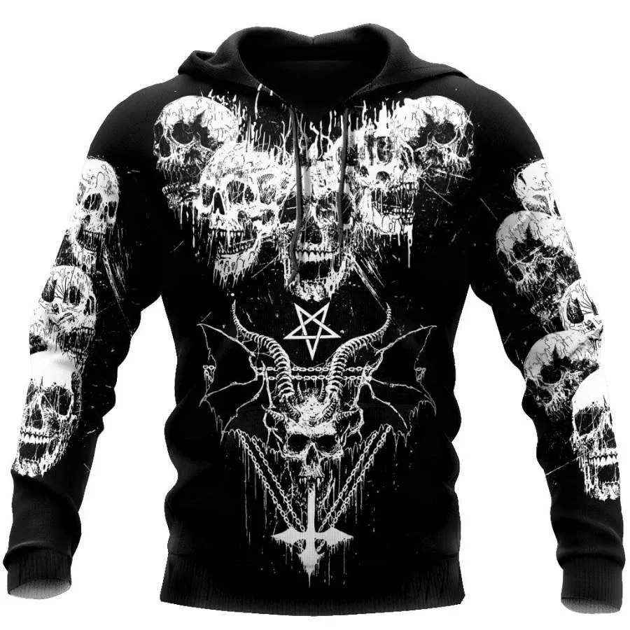 Vintage Hooded Sweatshirt Men's Hoodie 3D Printing Pullover Oversized Mens Clothing Tops Male Spring Fall Loose Men Clothes