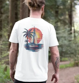 Wave Runner Back Print – Organic Cotton Tee