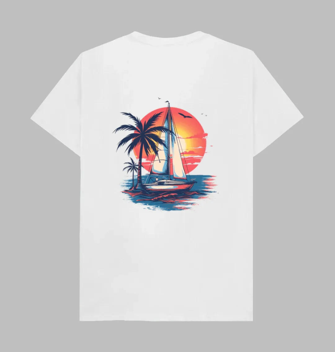 Wave Runner Back Print – Organic Cotton Tee