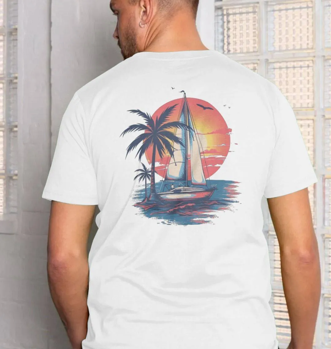 Wave Runner Back Print – Organic Cotton Tee